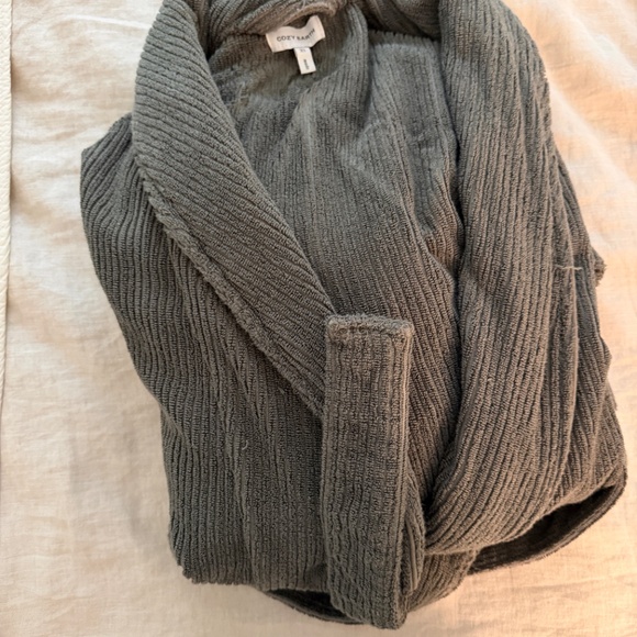 Cozy Earth Ribbed Terry Bath Robe - Picture 8 of 8